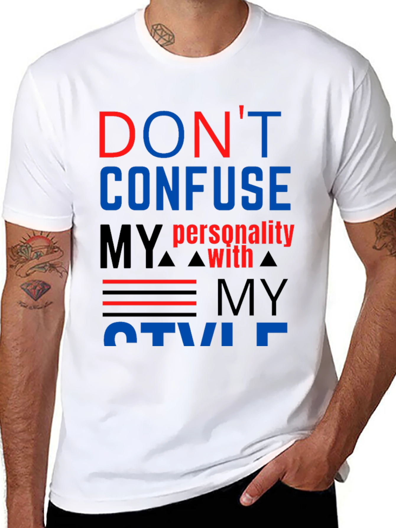 Dont Confuse My Personality T-Shirt - Bold Graphic Tee