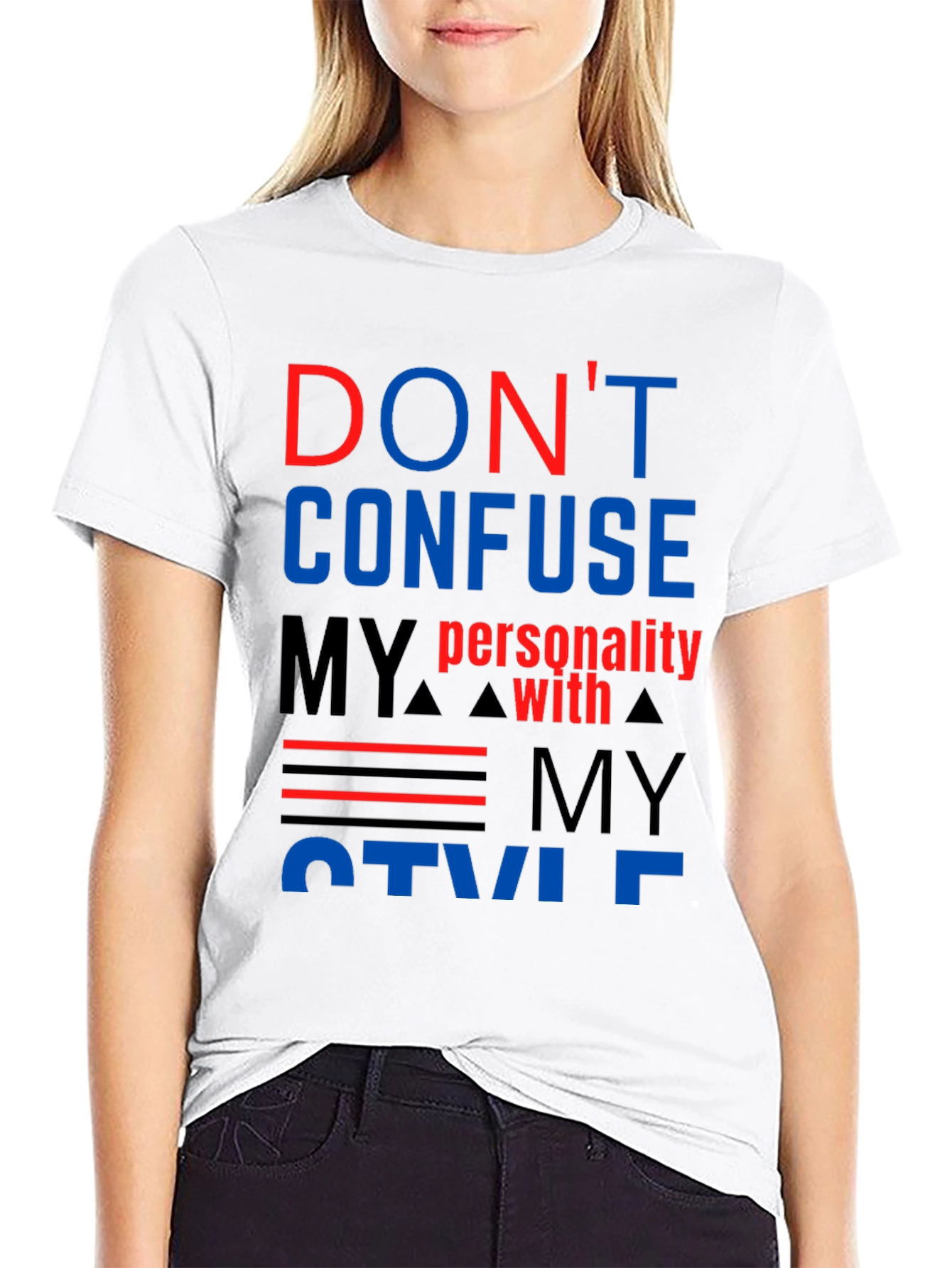 Dont Confuse My Personality T-Shirt - Bold Graphic Tee