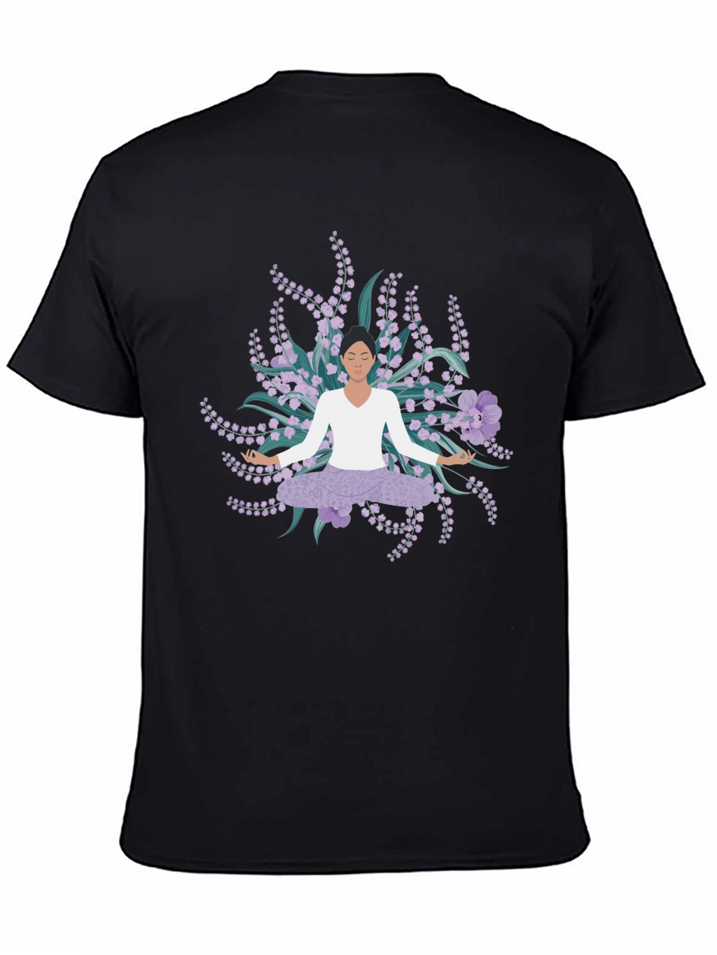 Yoga & Flowers Graphic Tee - Relaxed Fit