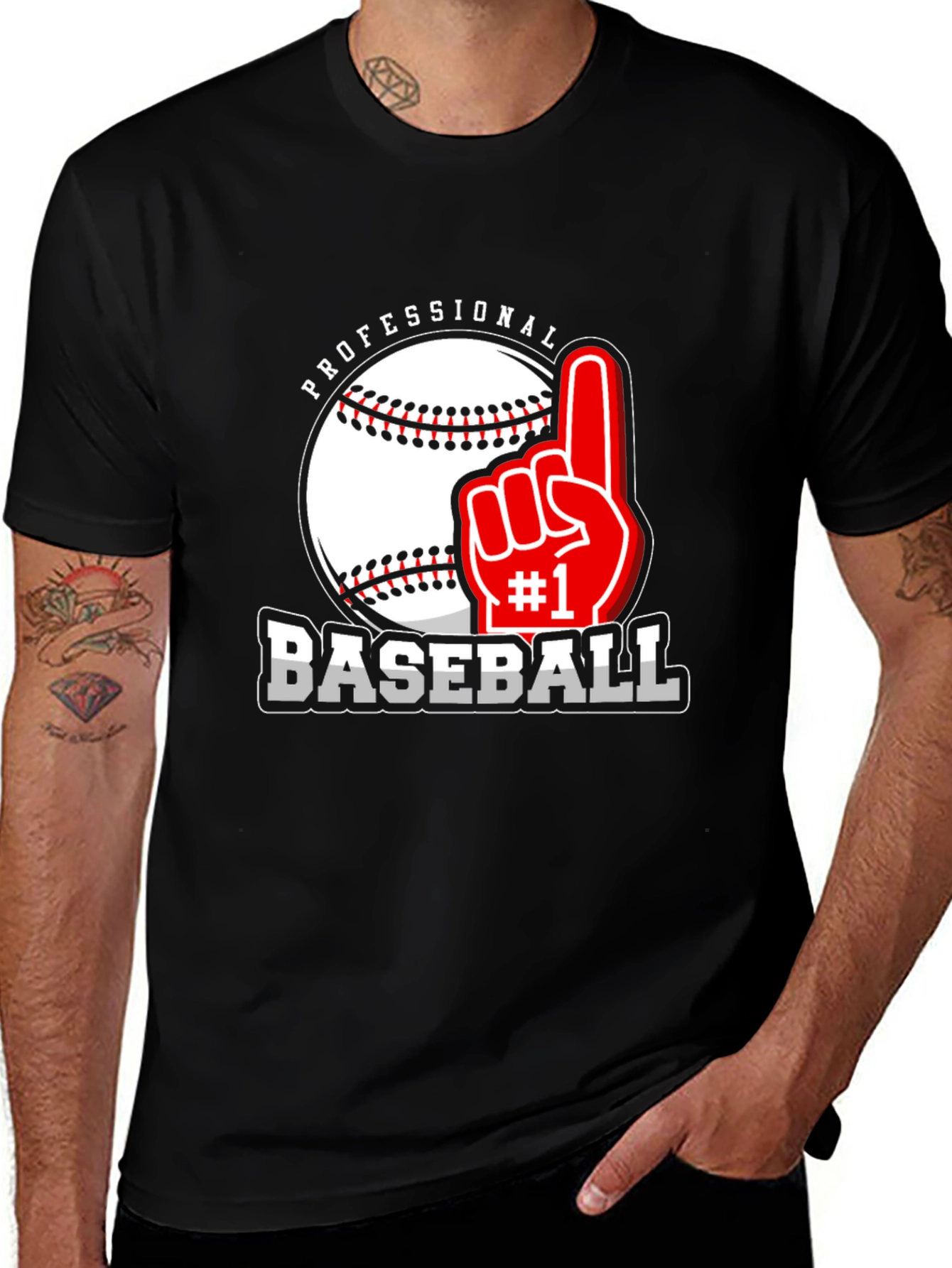 Professional Baseball #1 Fan T-Shirt