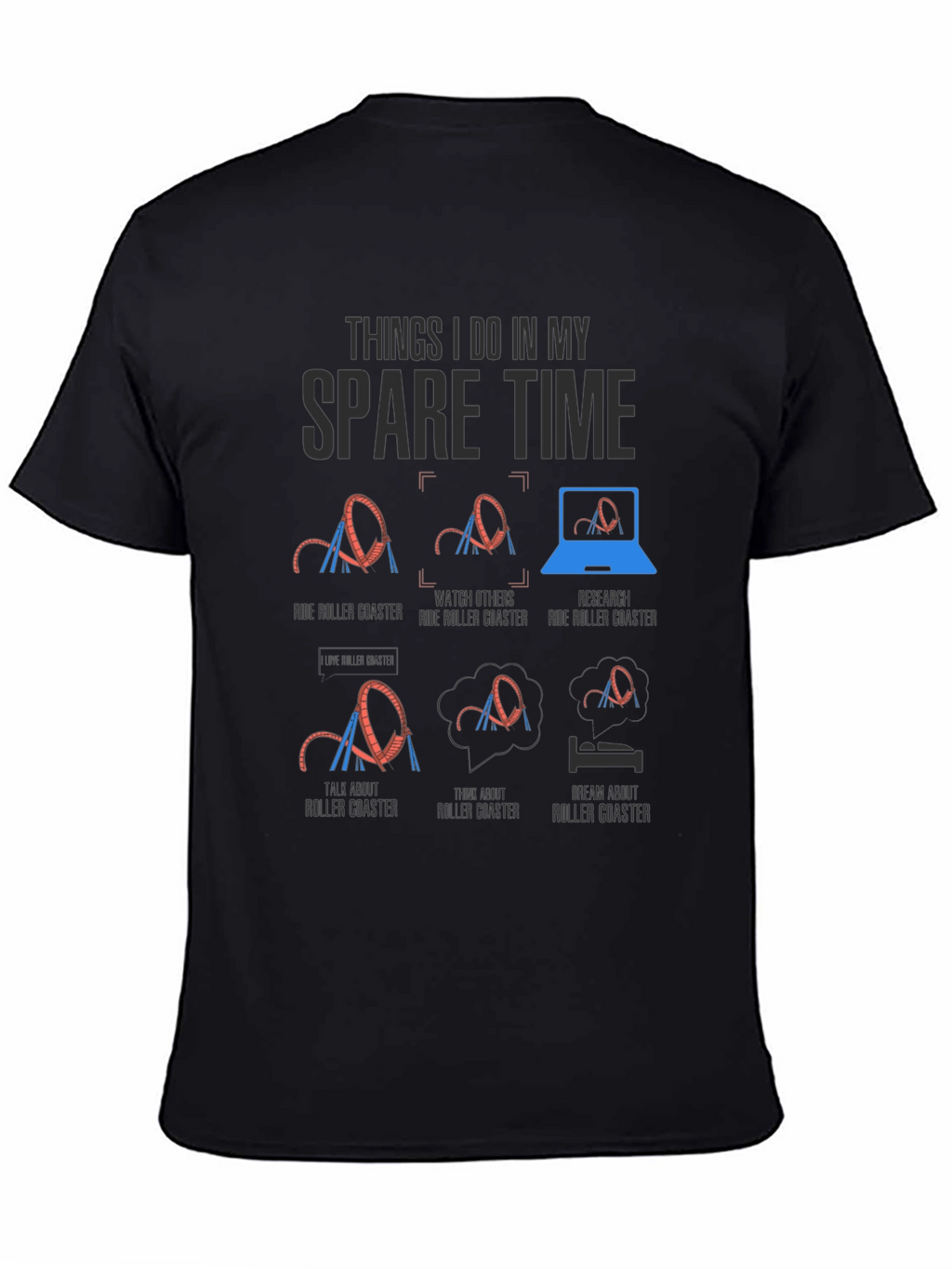 Roller Coaster Spare Time T-Shirt