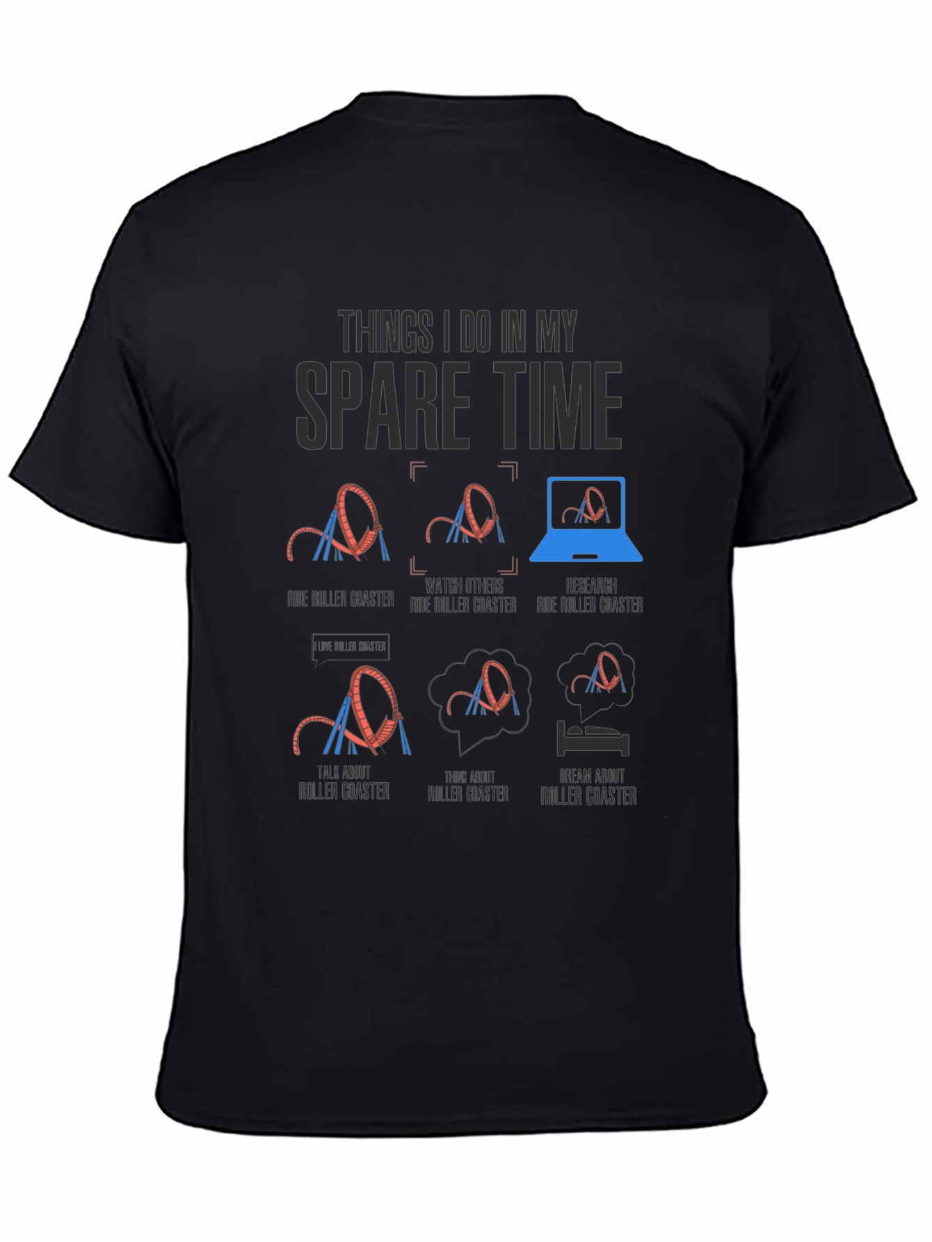 Roller Coaster Spare Time T-Shirt