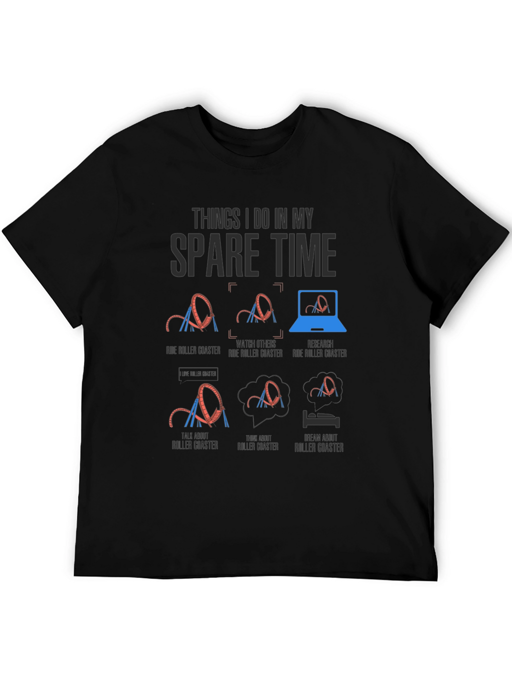 Roller Coaster Spare Time T-Shirt