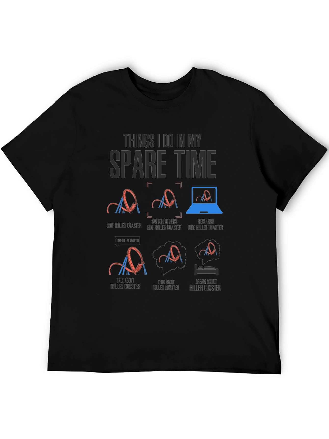 Roller Coaster Spare Time T-Shirt
