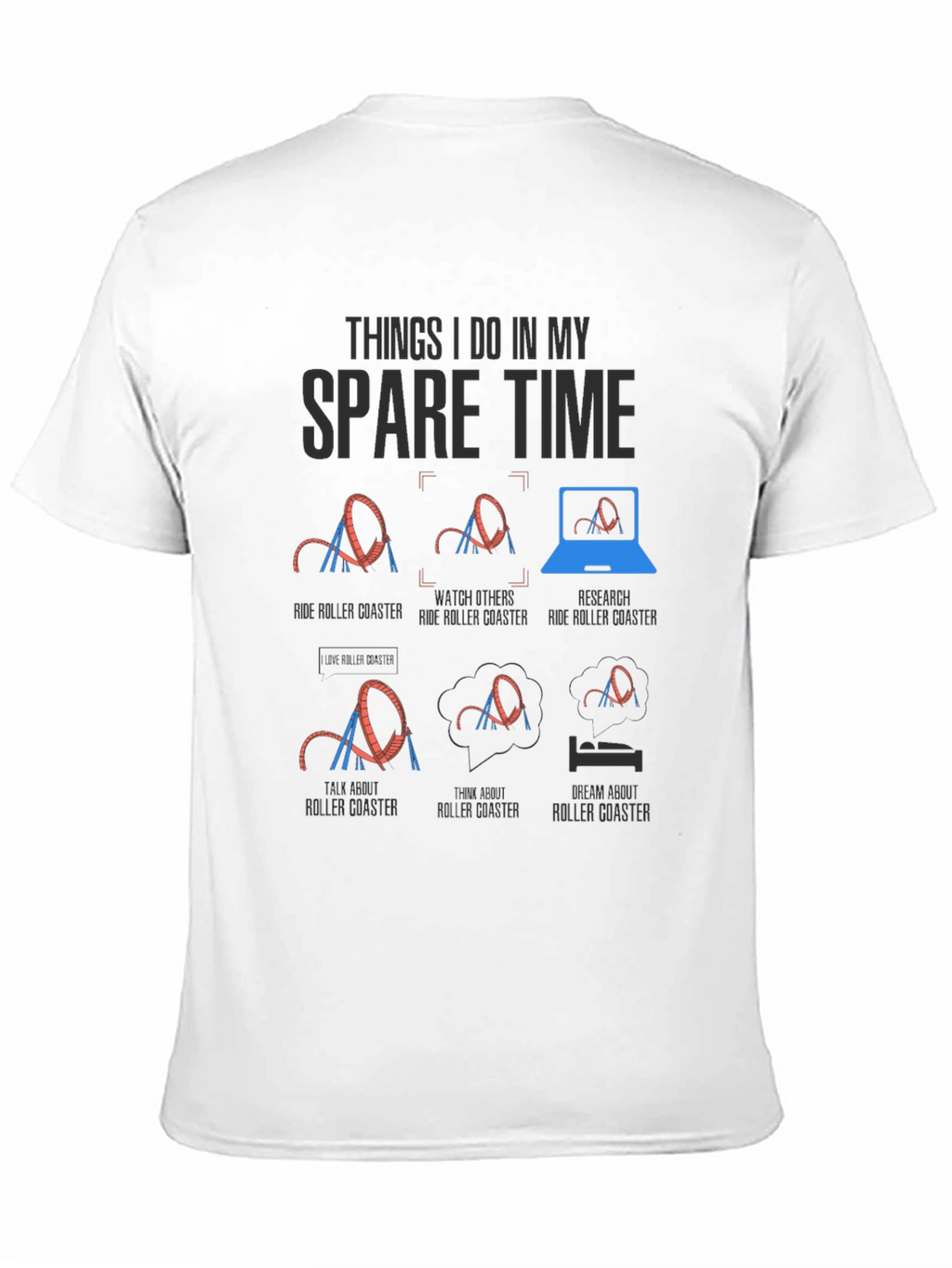 Roller Coaster Spare Time T-Shirt