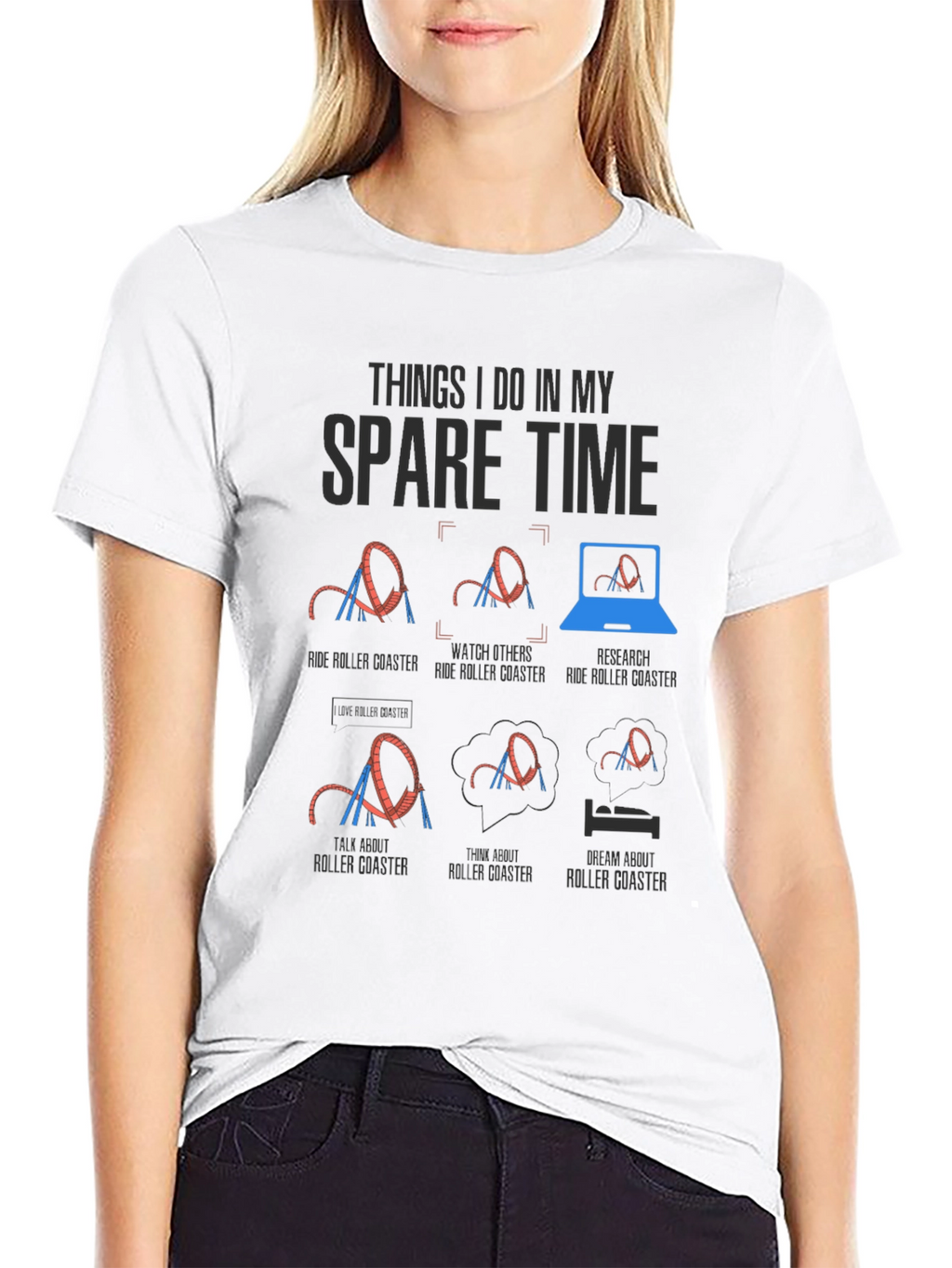 Roller Coaster Spare Time T-Shirt