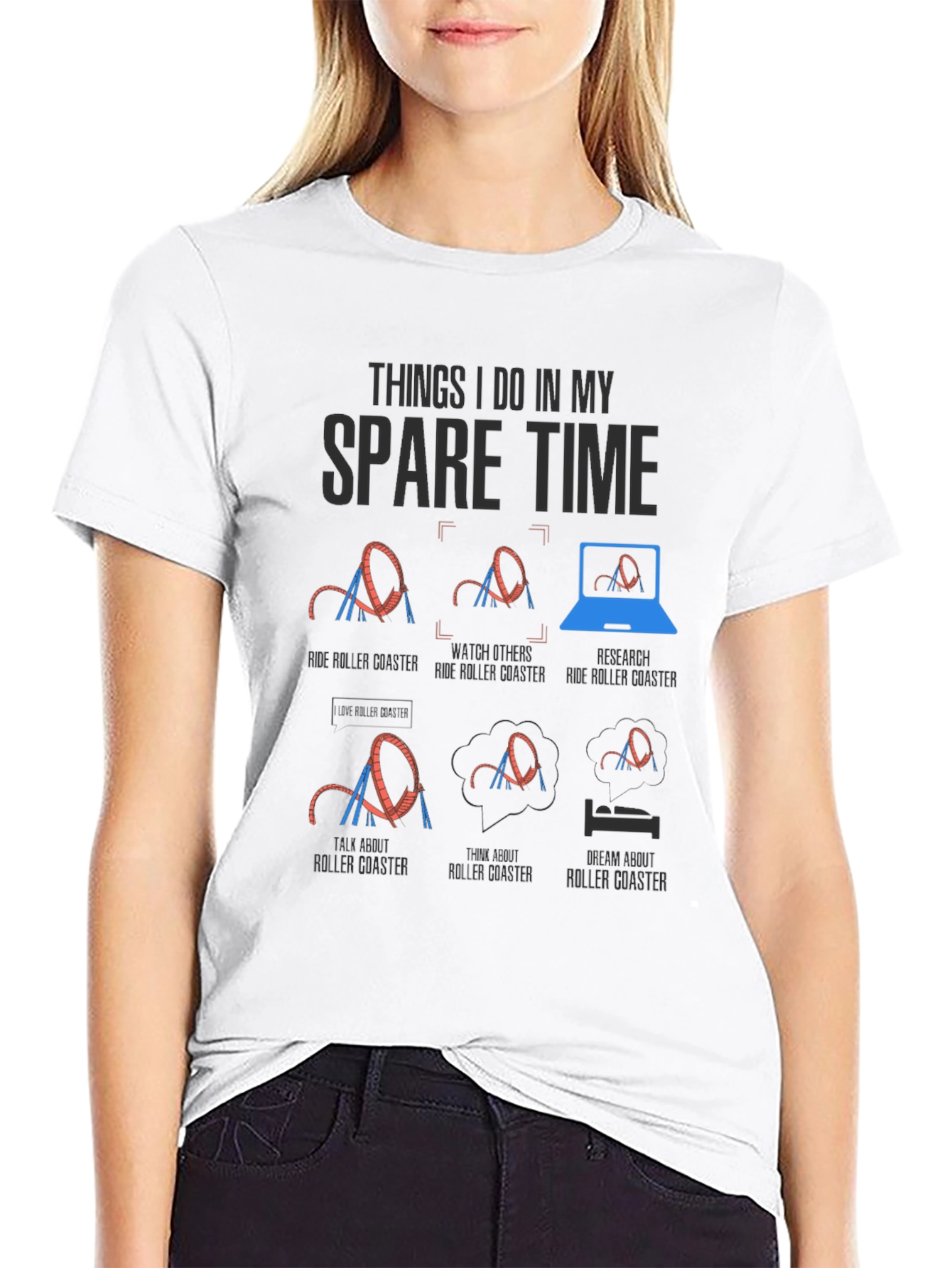 Roller Coaster Spare Time T-Shirt