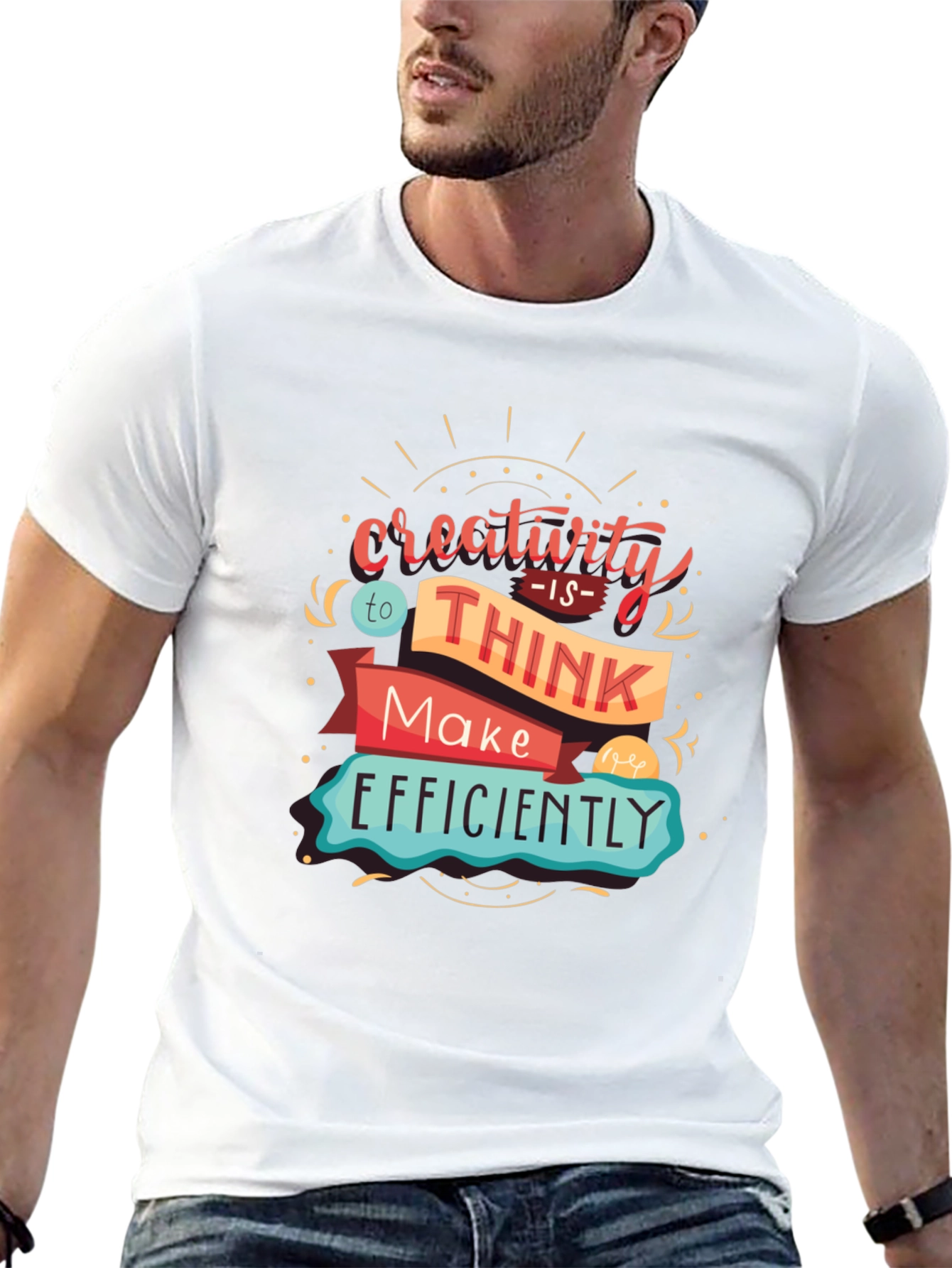 Creativity Graphic T-Shirt - Think & Make Efficiently
