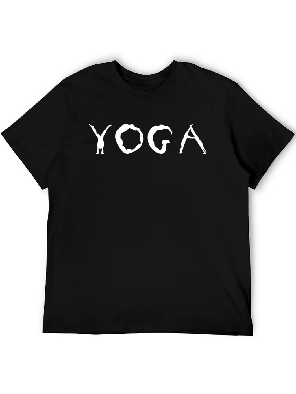 Yoga Pose T-Shirt - Black Cotton Tee