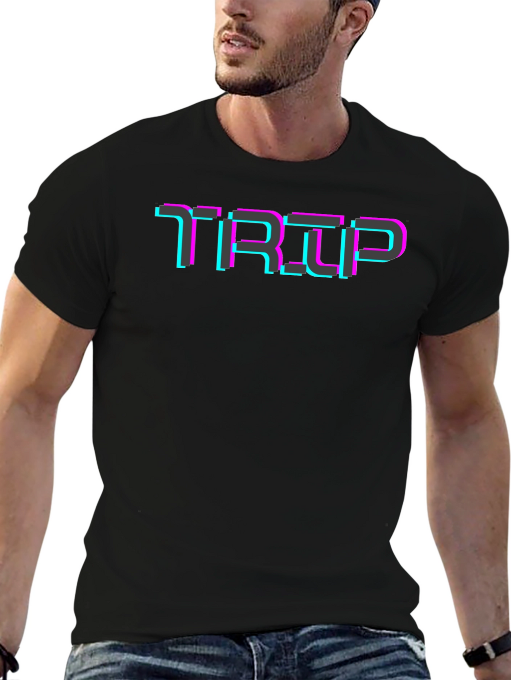 TRIP Glitch T-Shirt - Retro Style