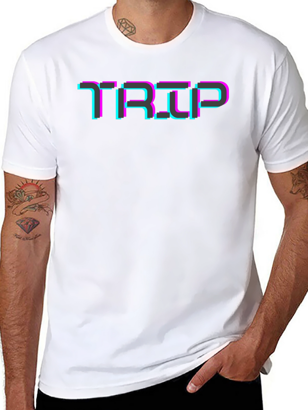 TRIP Glitch T-Shirt - Retro Style