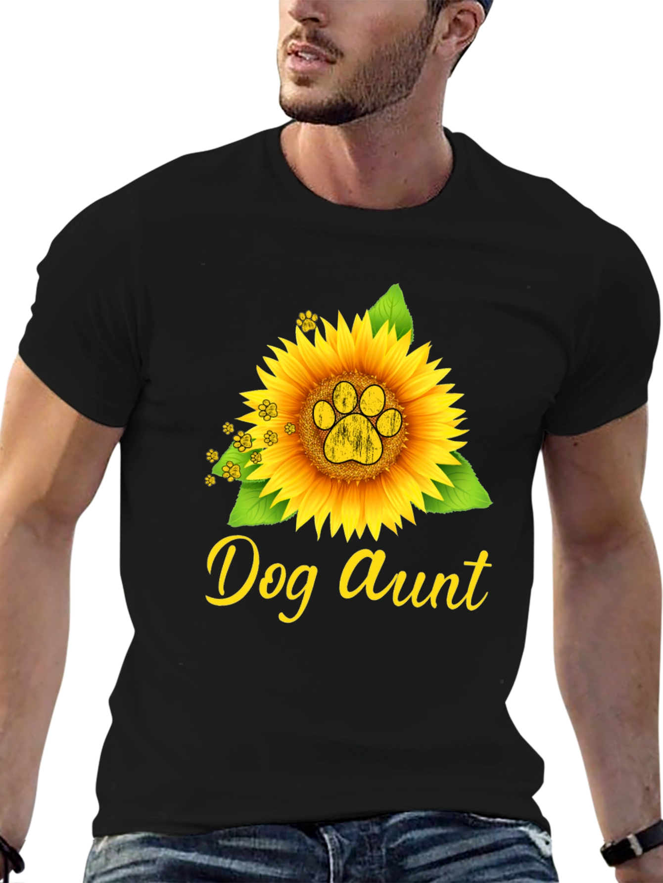 Dog Aunt Sunflower Tee