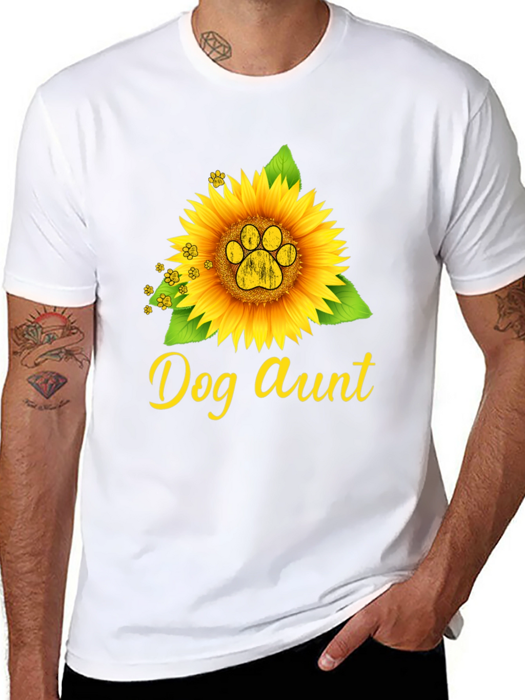 Dog Aunt Sunflower Tee
