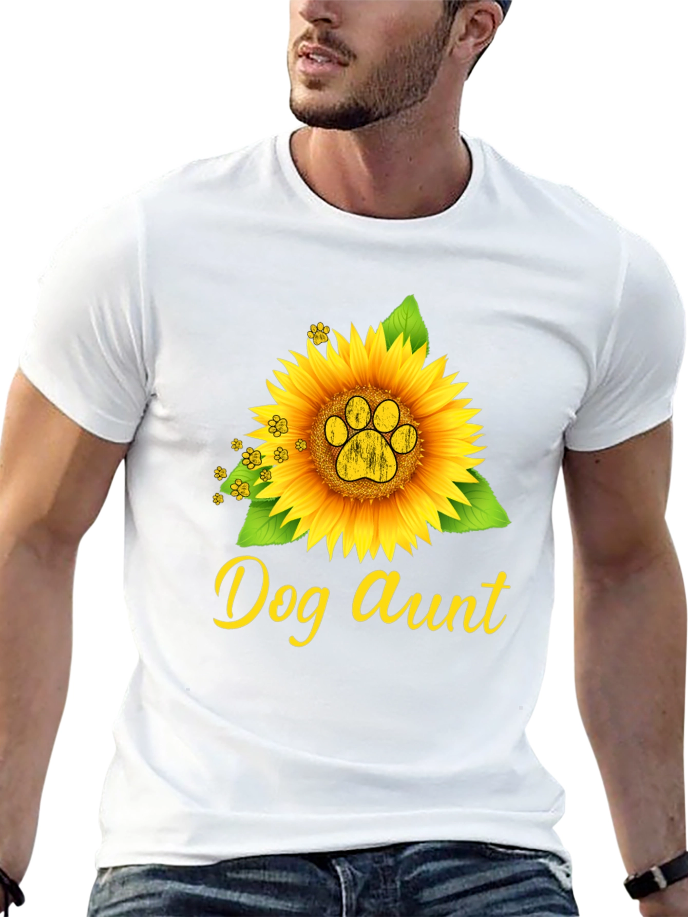 Dog Aunt Sunflower Tee