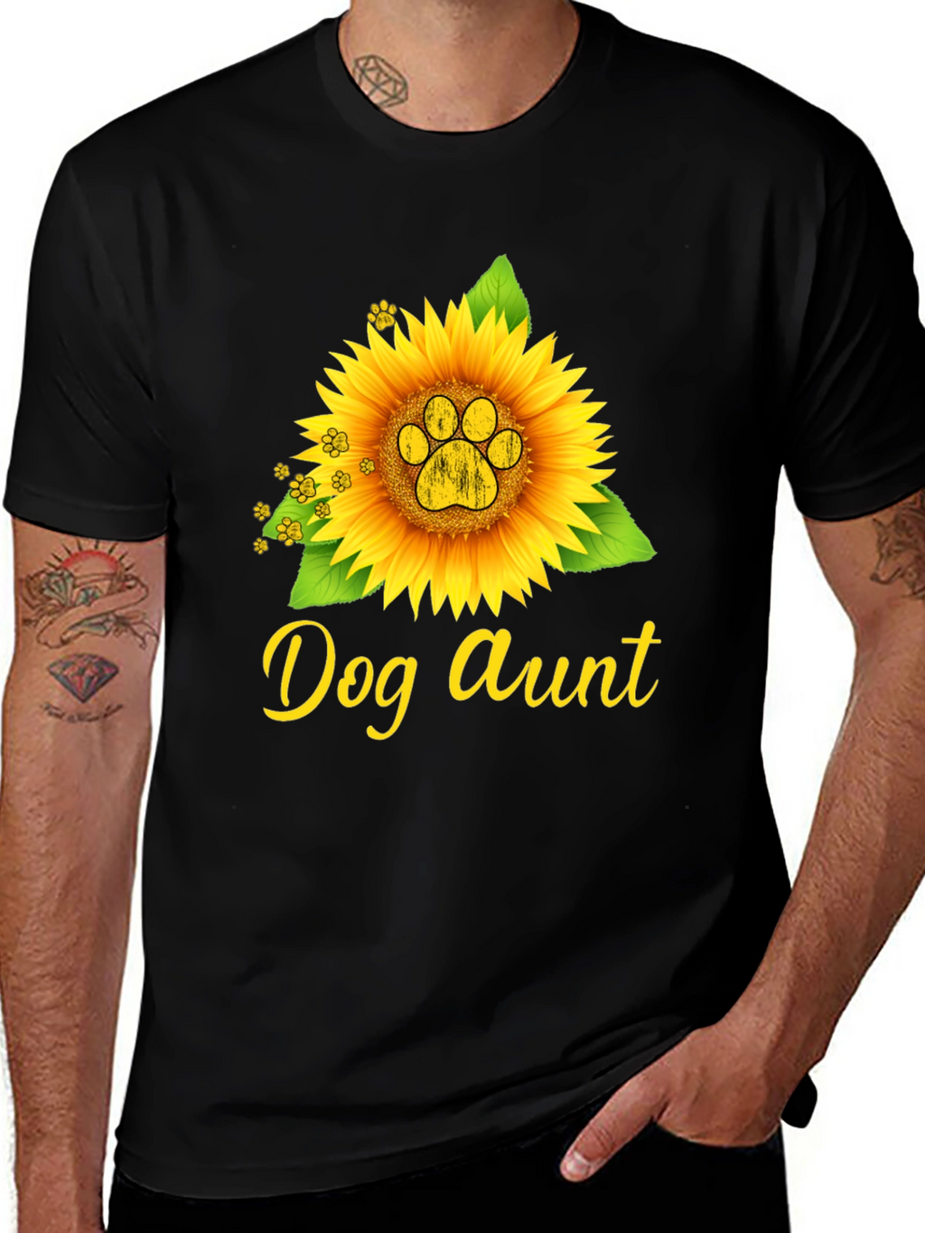 Dog Aunt Sunflower Tee