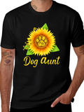 Dog Aunt Sunflower Tee