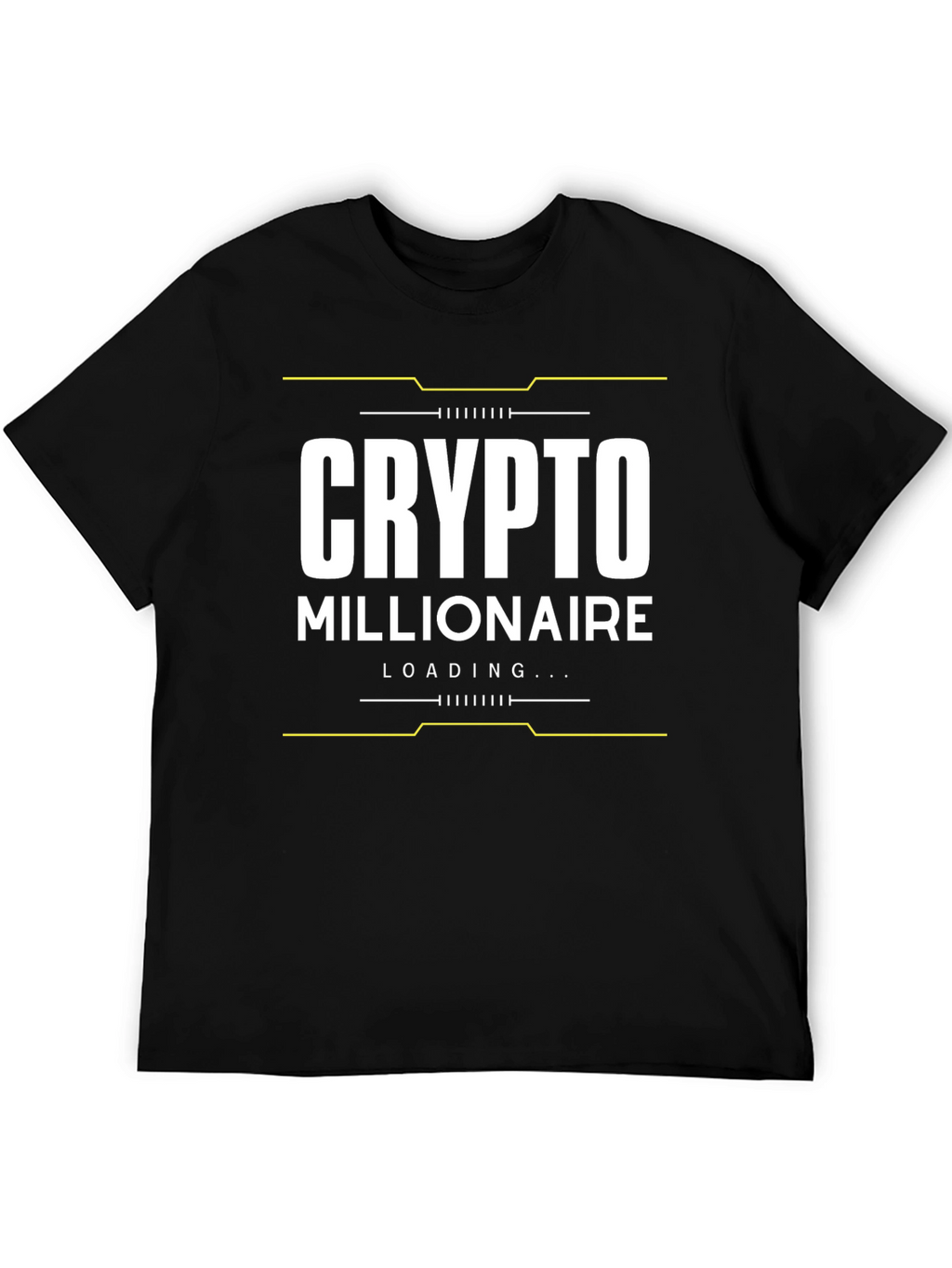 Crypto Millionaire Loading Black T-Shirt