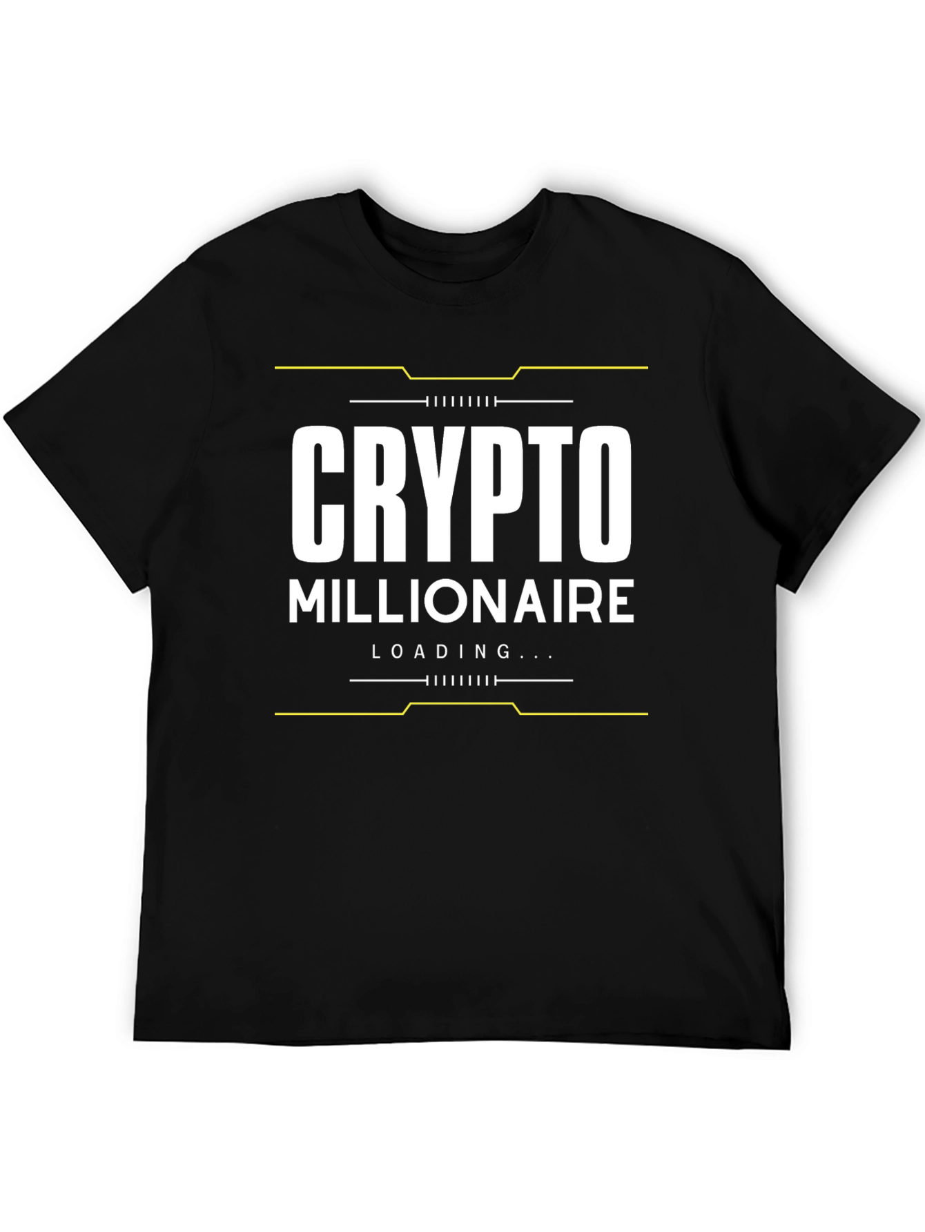 Crypto Millionaire Loading Black T-Shirt