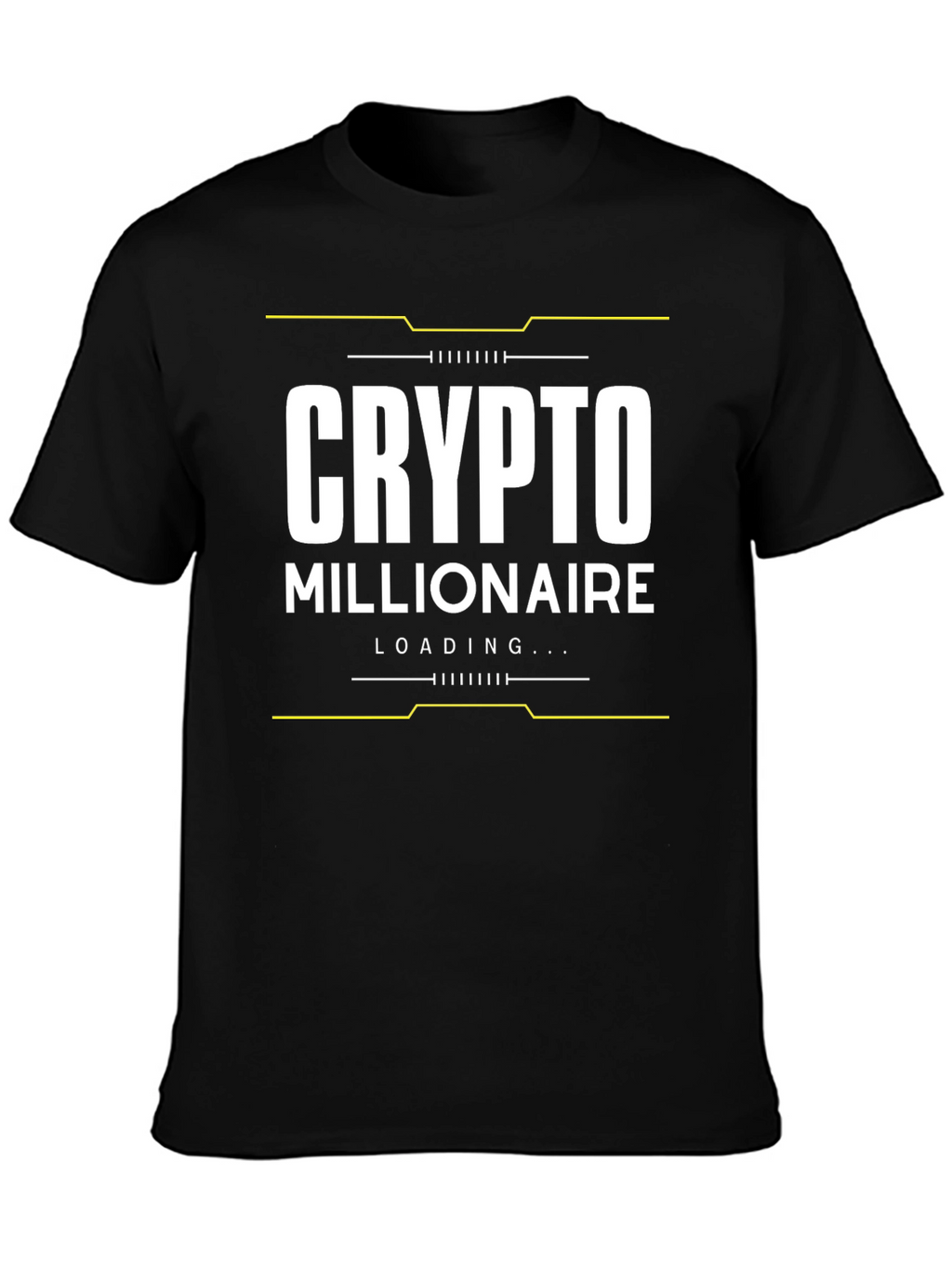 Crypto Millionaire Loading Black T-Shirt
