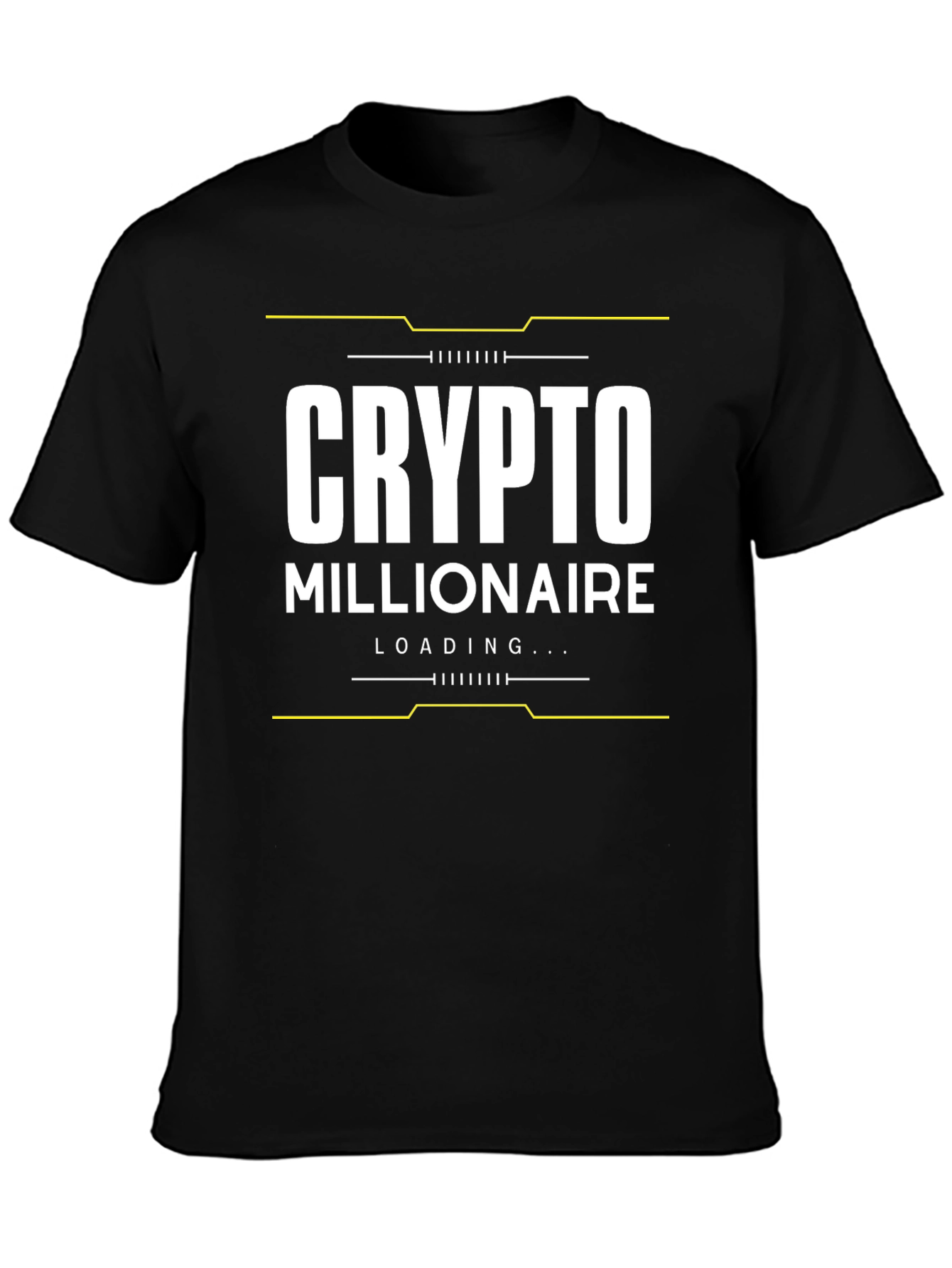 Crypto Millionaire Loading Black T-Shirt