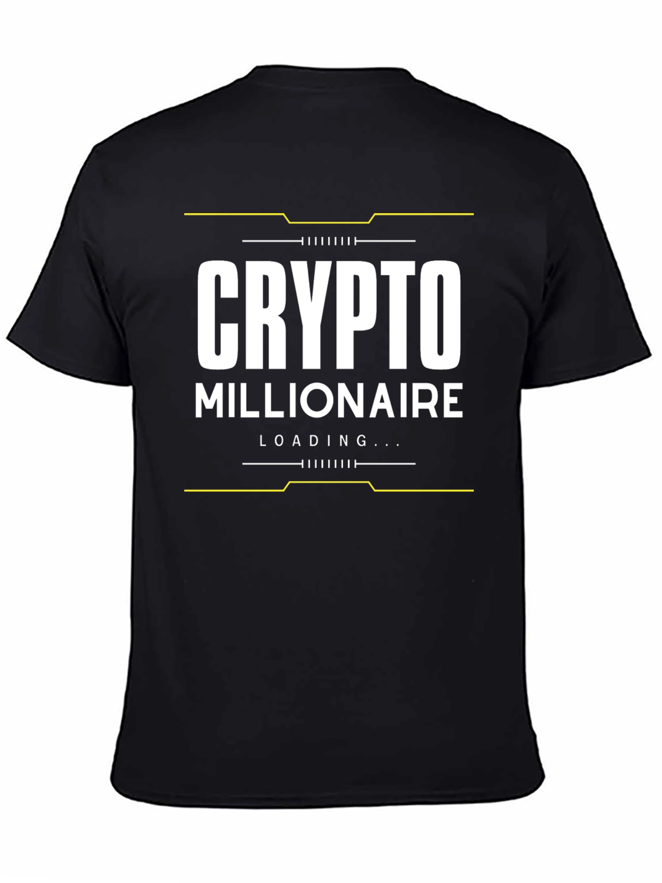 Crypto Millionaire Loading Black T-Shirt