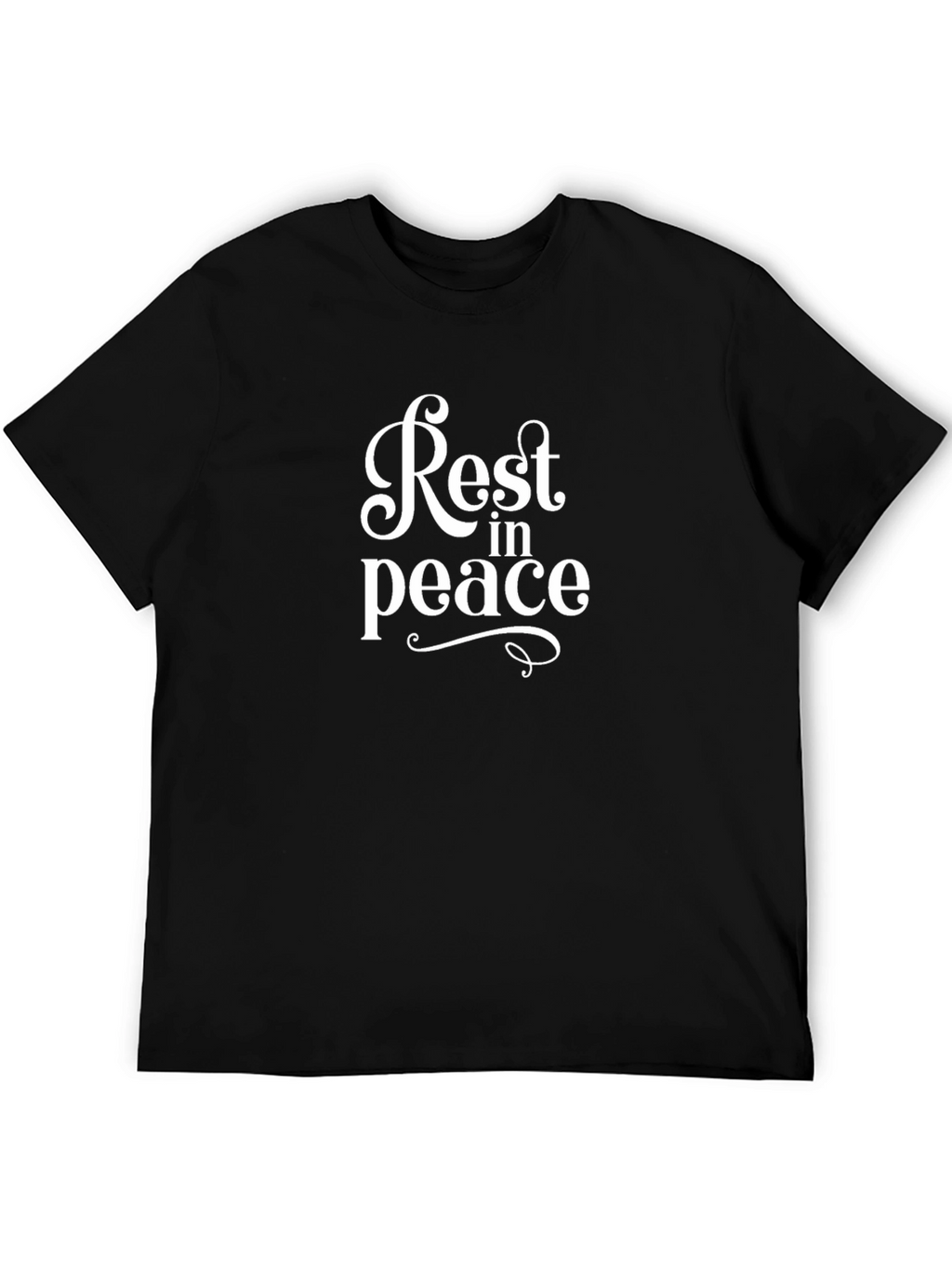 Rest In Peace Graphic Black T-Shirt