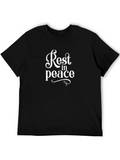 Rest In Peace Graphic Black T-Shirt