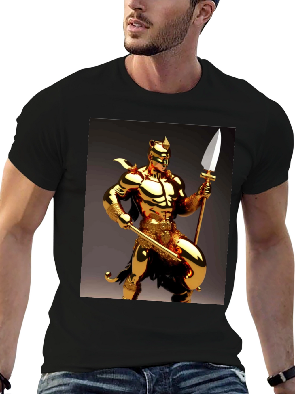 Golden Warrior Graphic T-Shirt