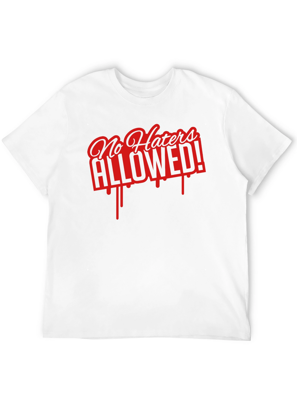 No Haters Allowed Graphic Tee - Black