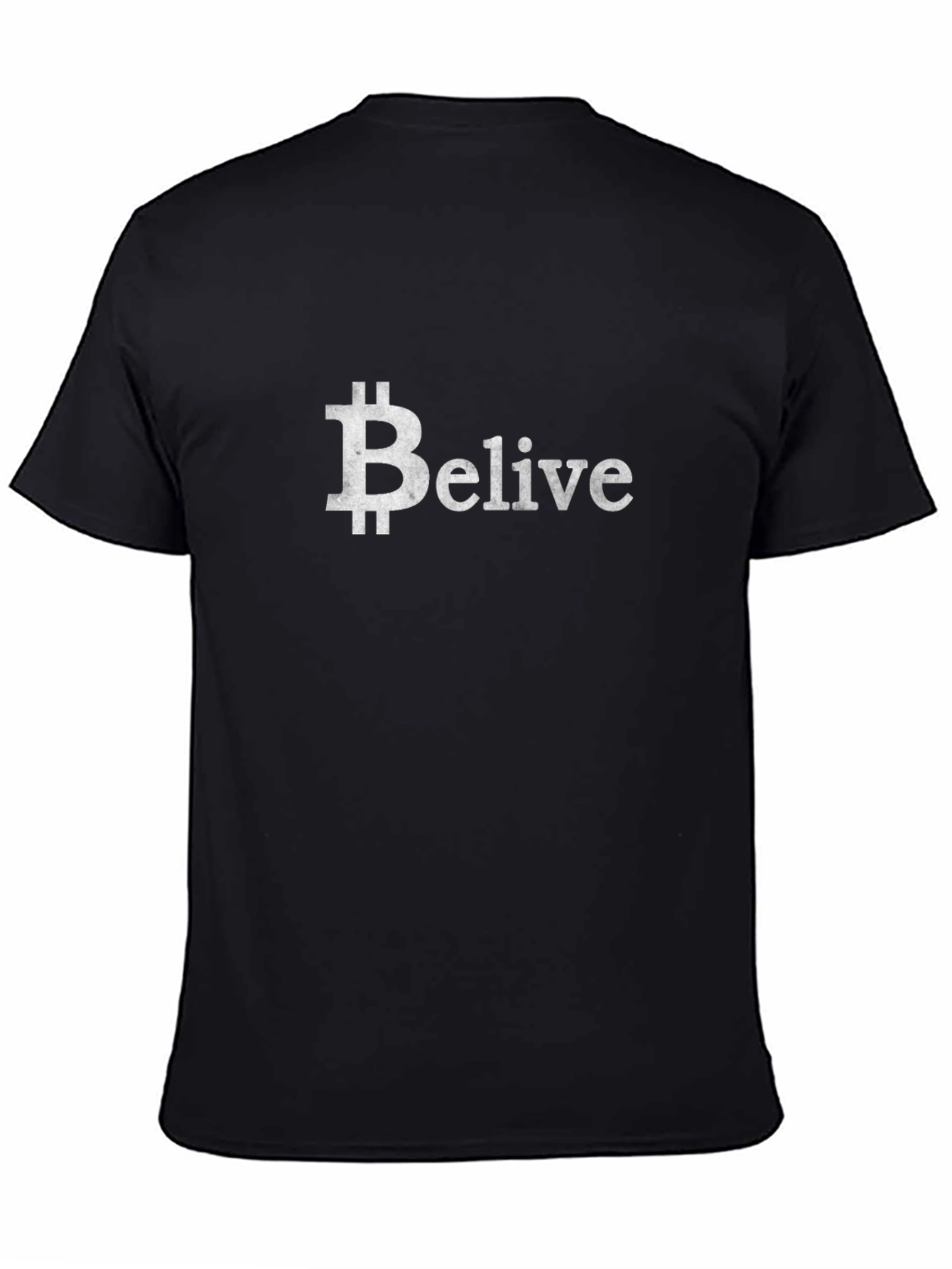 Believe in Bitcoin Black Graphic Tee