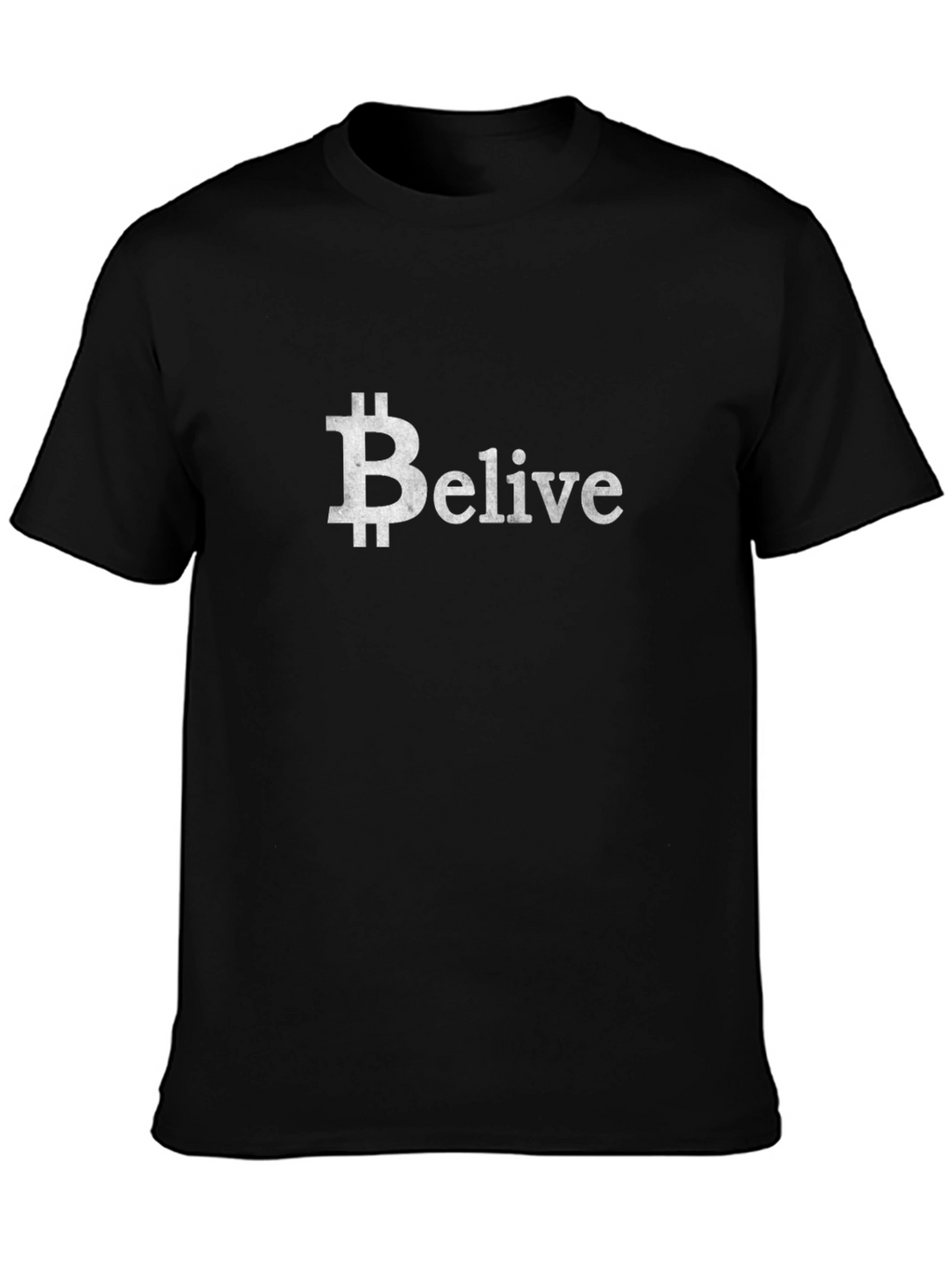 Believe in Bitcoin Black Graphic Tee