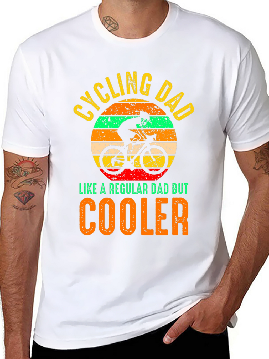 Cycling Dad T-Shirt - Cooler Than Regular Dads