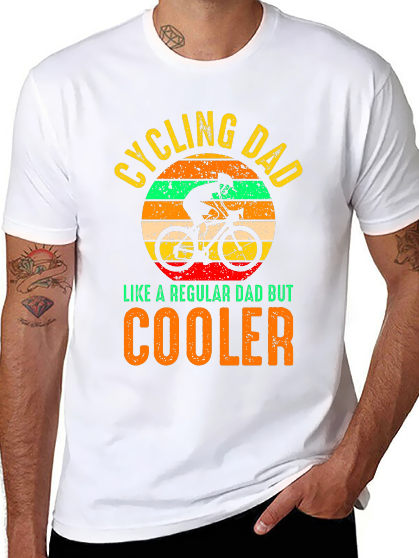 Cycling Dad T-Shirt - Cooler Than Regular Dads