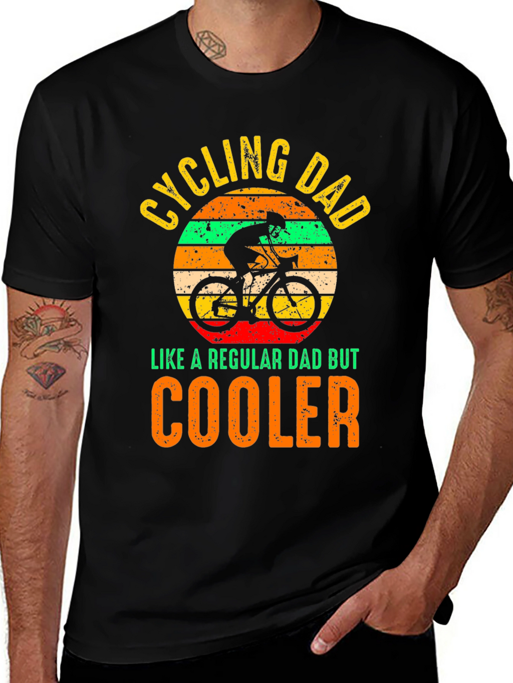Cycling Dad T-Shirt - Cooler Than Regular Dads