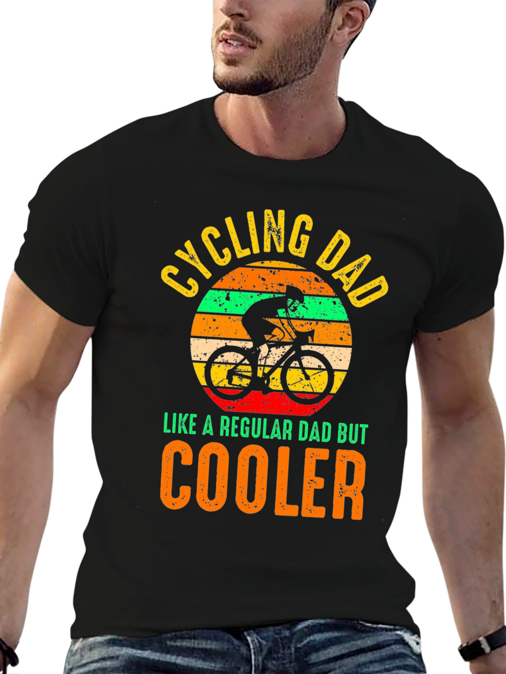 Cycling Dad T-Shirt - Cooler Than Regular Dads