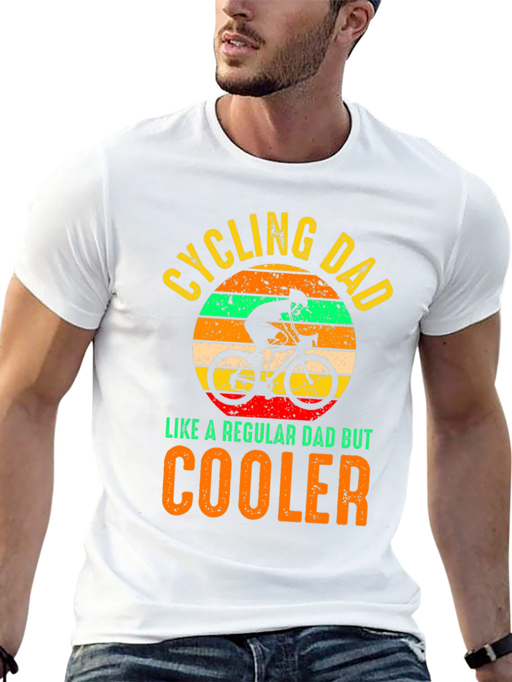 Cycling Dad T-Shirt - Cooler Than Regular Dads