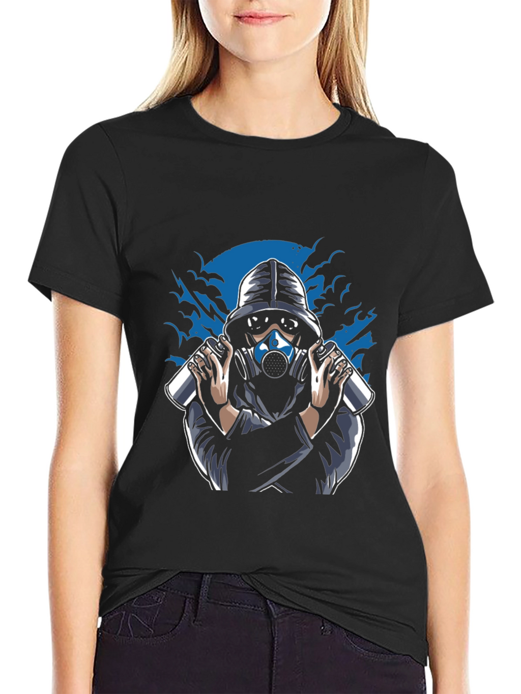 Hooded Graffiti Artist T-Shirt - Urban Street Style