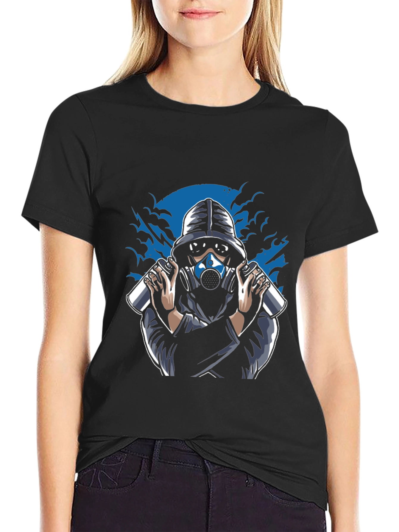 Hooded Graffiti Artist T-Shirt - Urban Street Style
