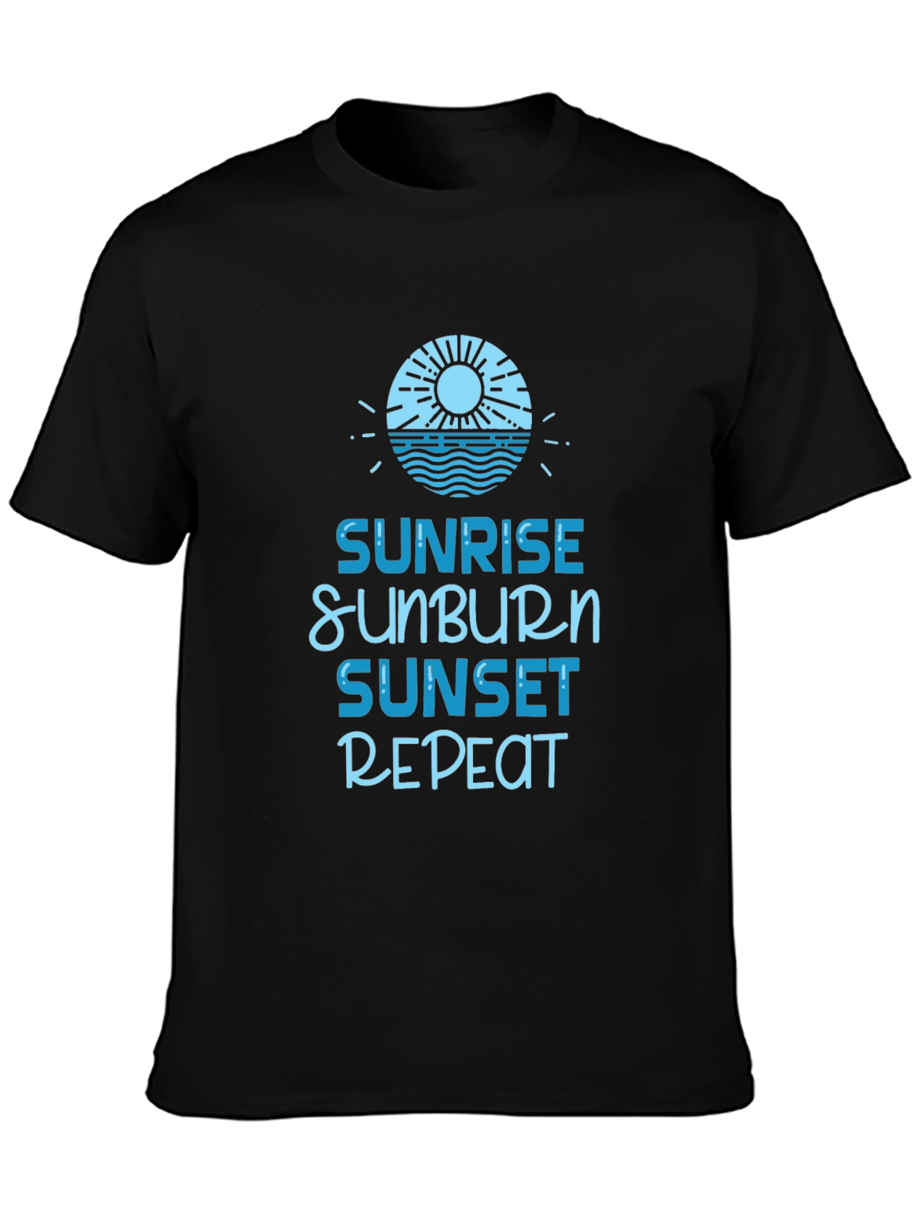 Sunrise Sunburn Sunset Repeat Graphic Tee