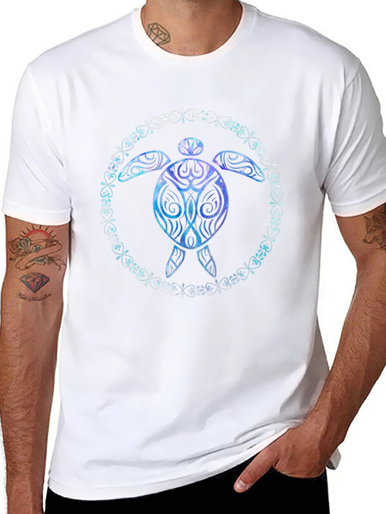 Turtle Graphic T-Shirt Black