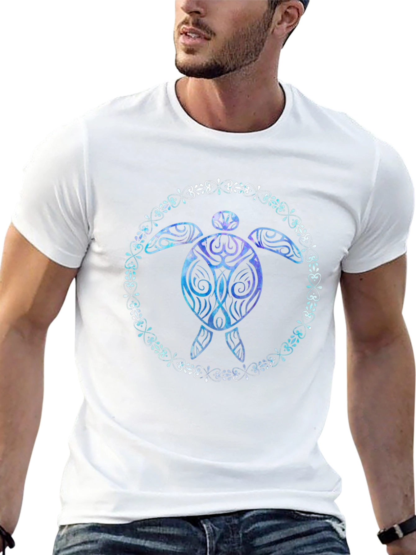 Turtle Graphic T-Shirt Black