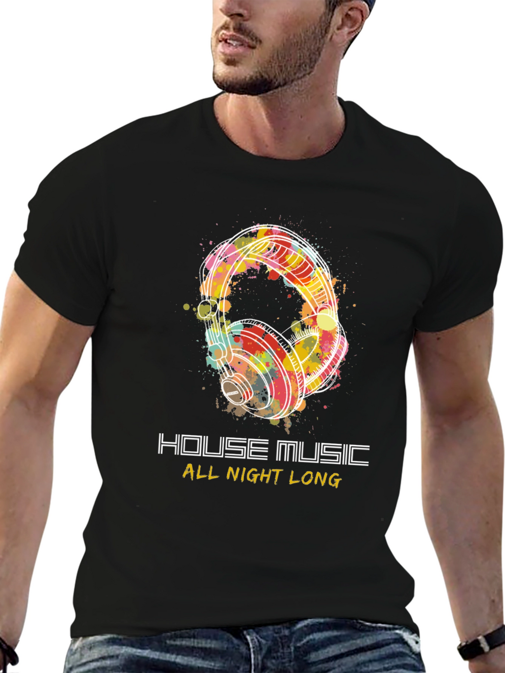 House Music All Night Long Graphic Tee