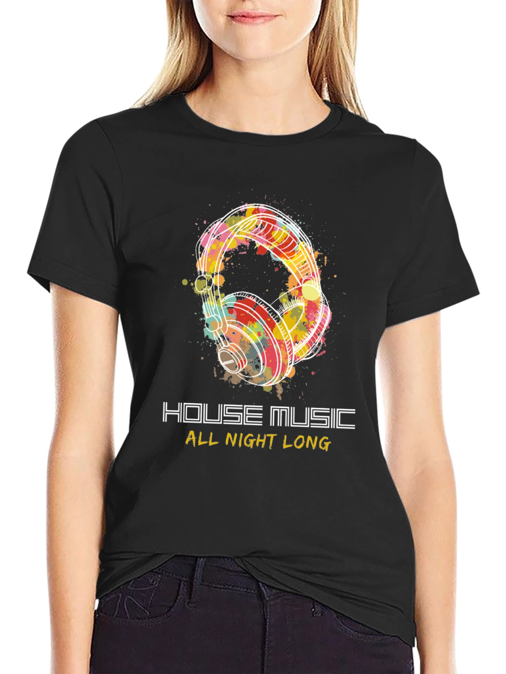 House Music All Night Long Graphic Tee