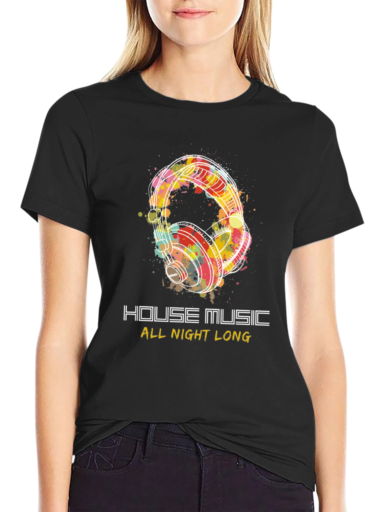 House Music All Night Long Graphic Tee
