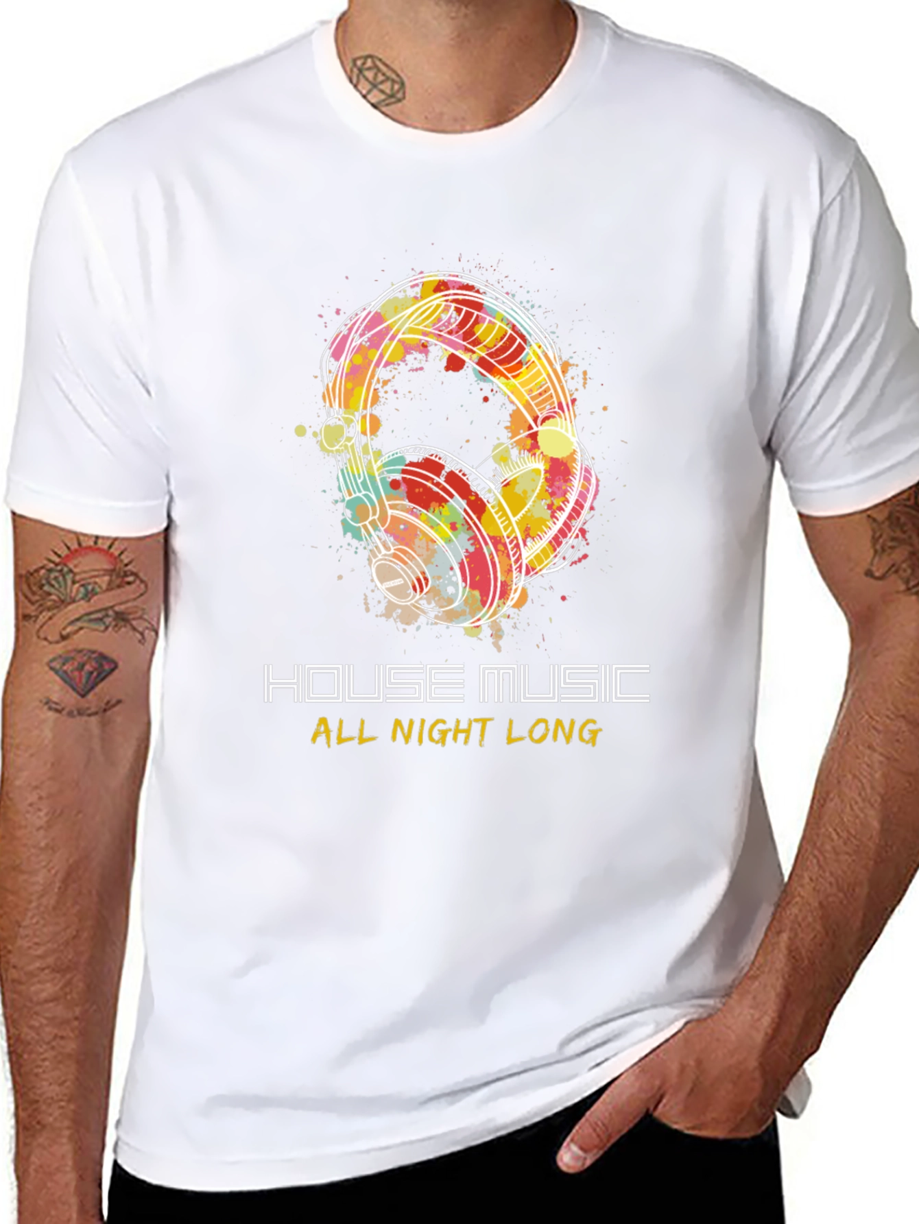 House Music All Night Long Graphic Tee
