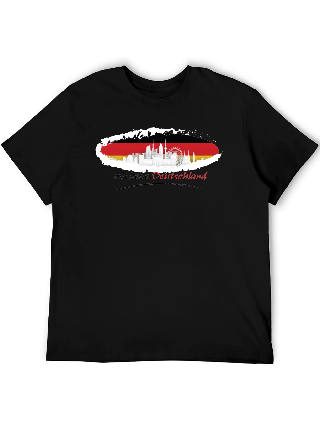Germany Flag Skyline T-Shirt - I Love Deutschland