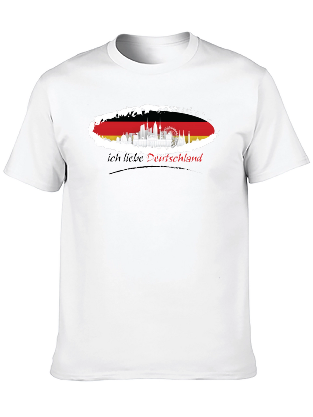 Germany Flag Skyline T-Shirt - I Love Deutschland