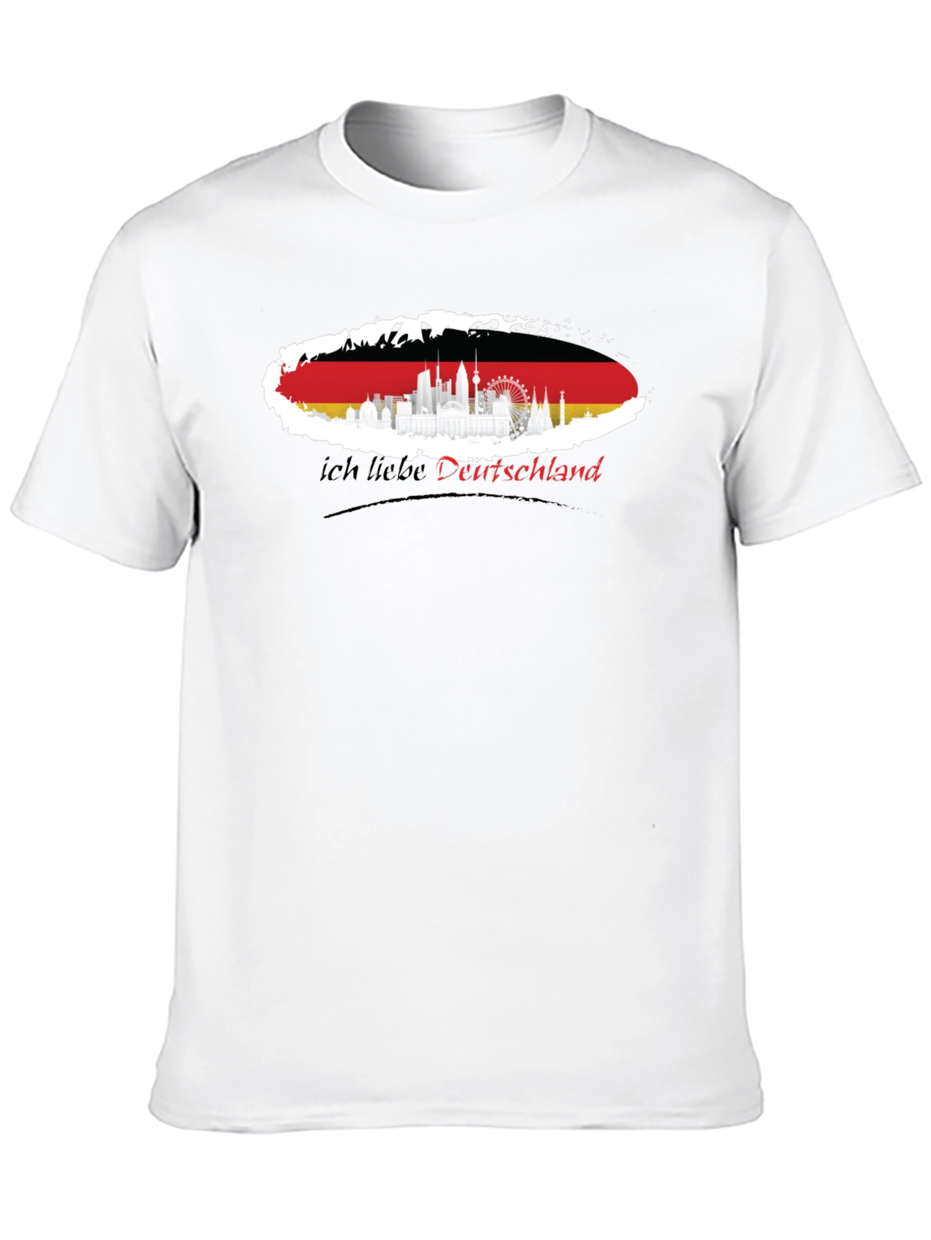 Germany Flag Skyline T-Shirt - I Love Deutschland