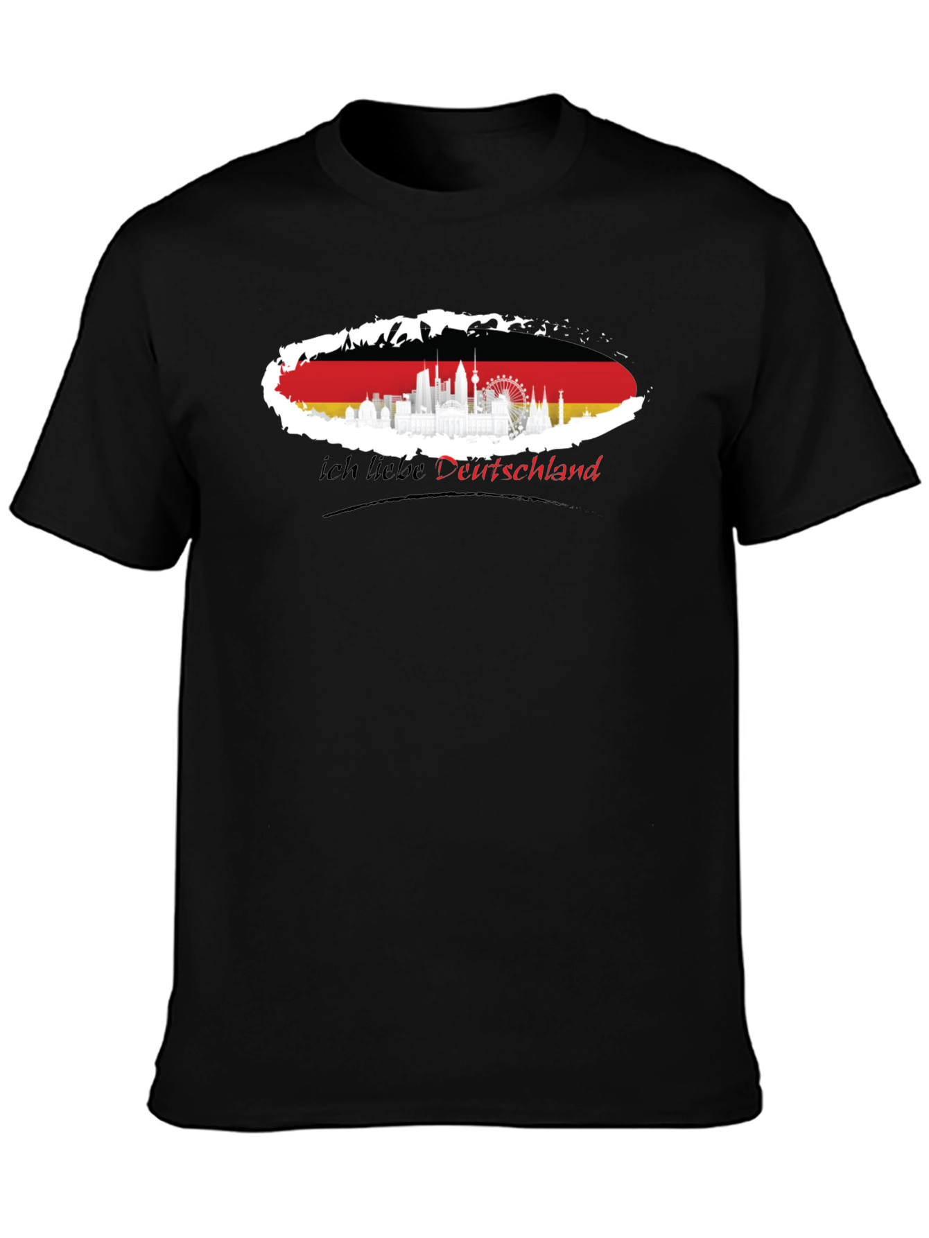 Germany Flag Skyline T-Shirt - I Love Deutschland