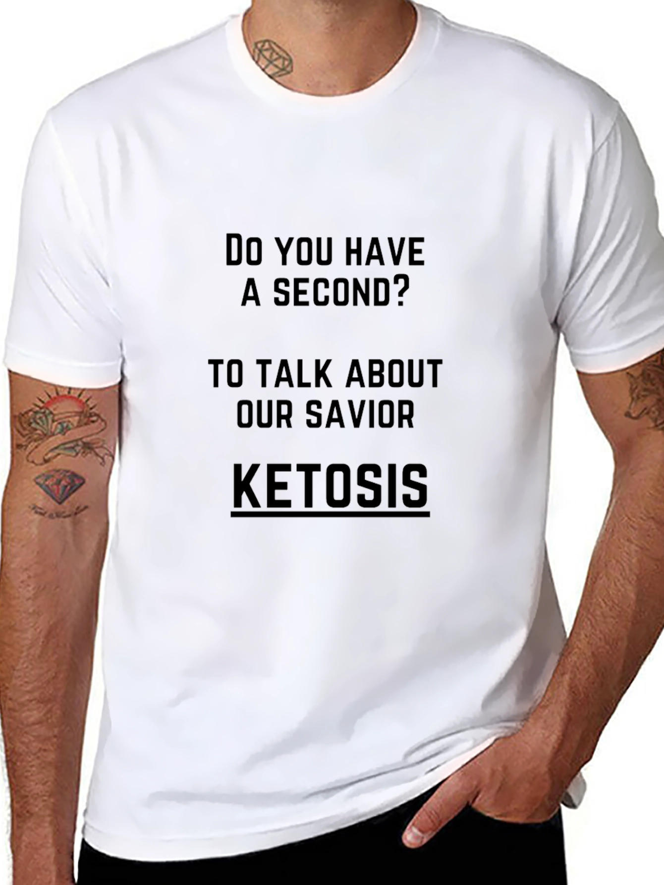 Ketosis Savior Graphic T-Shirt - Black